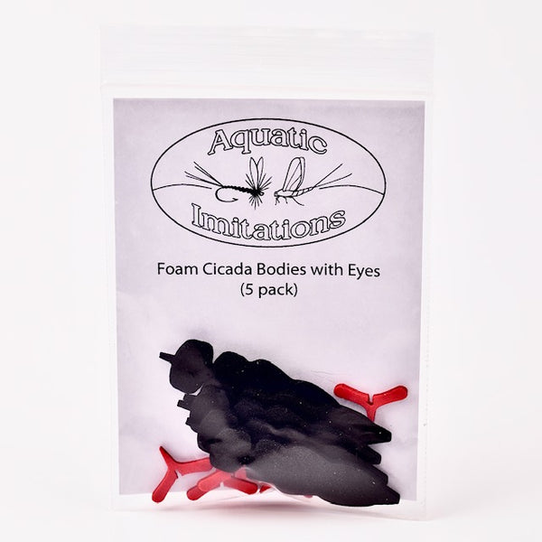 Foam Cicada Bodies with Eyes